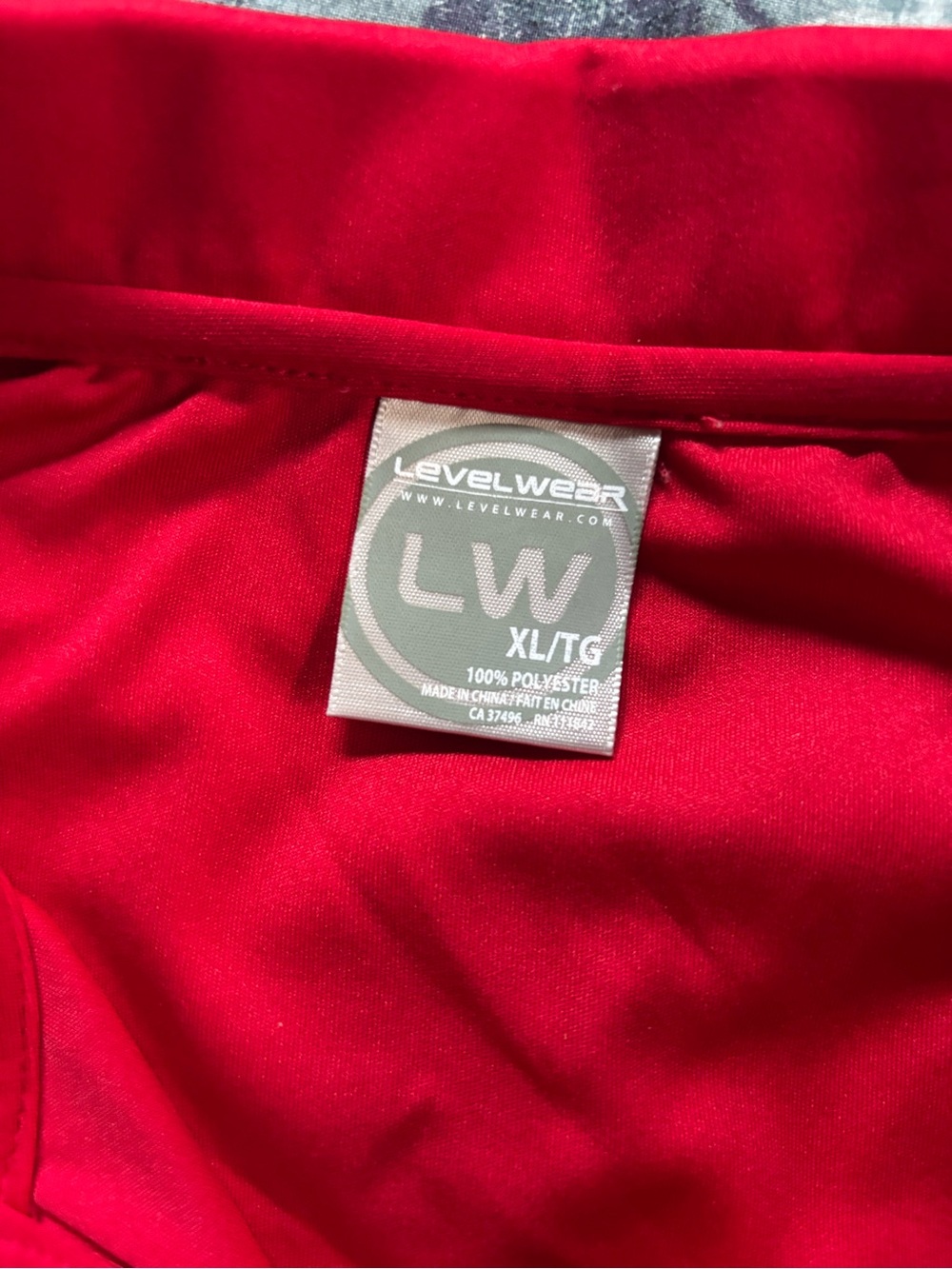 Sleeveless Polo Top in Red - Picture 2 of 2
